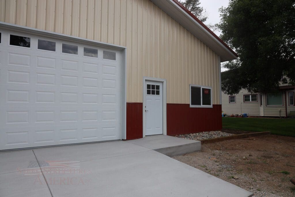 #10783 – Pole Building with Wrap Around Lean-to Patio – Lakewood CO | Structures America