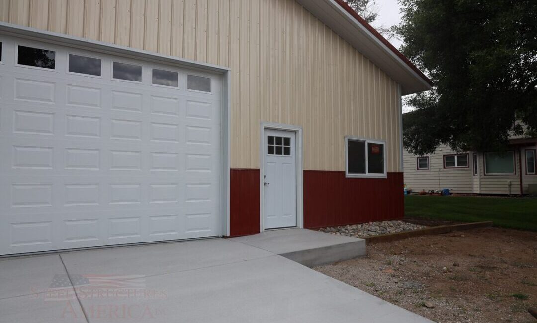 #10783 – Pole Building with Wrap Around Lean-to Patio – Lakewood CO | Structures America