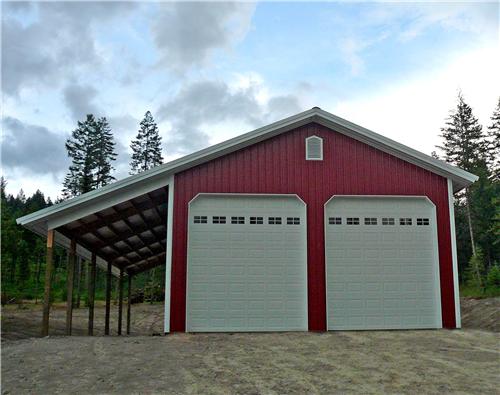#5576 - 30x40x14 Shop with Lean-to - Addy, WA | Steel Structures America