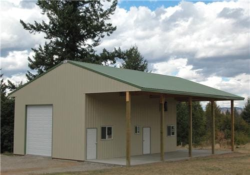 #3029 - Workshop & Garage Combination - Kettle Falls, WA | Steel Structures America
