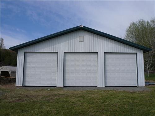 Wide 3 Car Steel Garage #4398 | Steel Structures America