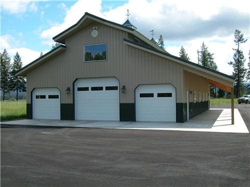 #4984 – Post Frame Monitor Style Shop – Usk, WA | Steel Structures America