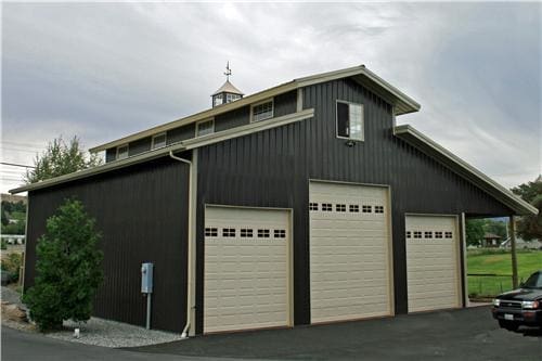 Monitor Style with Lean-to #3591 | Steel Structures America