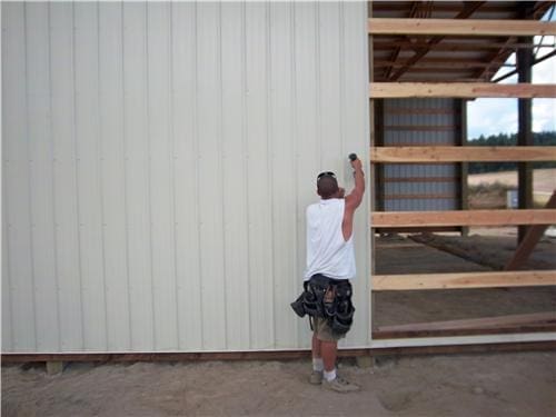 #5434 – Pole Building Shop – Loon Lake, WA | Steel Structures America