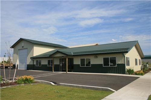 40x60x8 Office and Shop #3271 | Steel Structures America