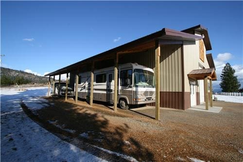 #5807 – Custom Shop with RV Storage – Rathdrum, ID | Steel Structures America