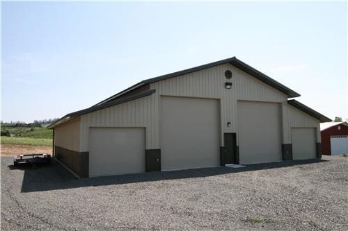 Monitor Pole Building W/ Lean-to #6061 – Yakima, WA | Steel Structures America