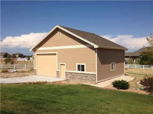 Custom 2 Car Garage #6086 – Brighton, CO | Steel Structures America