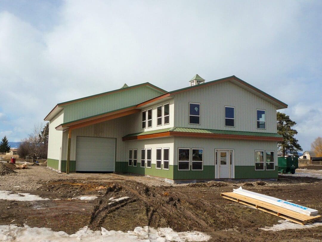 #4176 – 50x40x18 Office & Shop | Steel Structures America