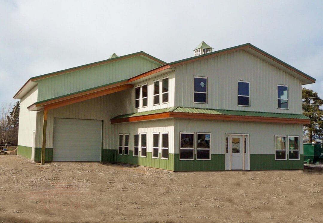 #4176 – 50x40x18 Office & Shop | Steel Structures America