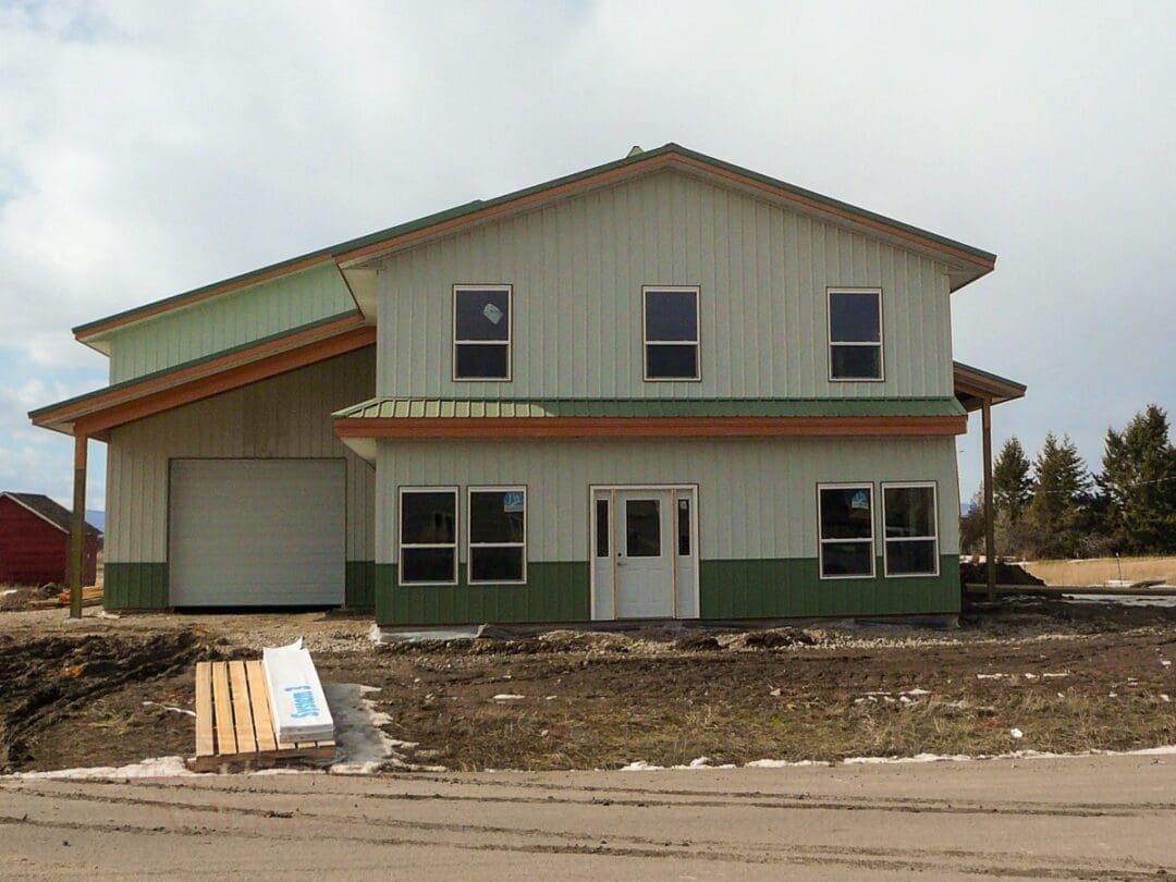 #4176 – 50x40x18 Office & Shop | Steel Structures America