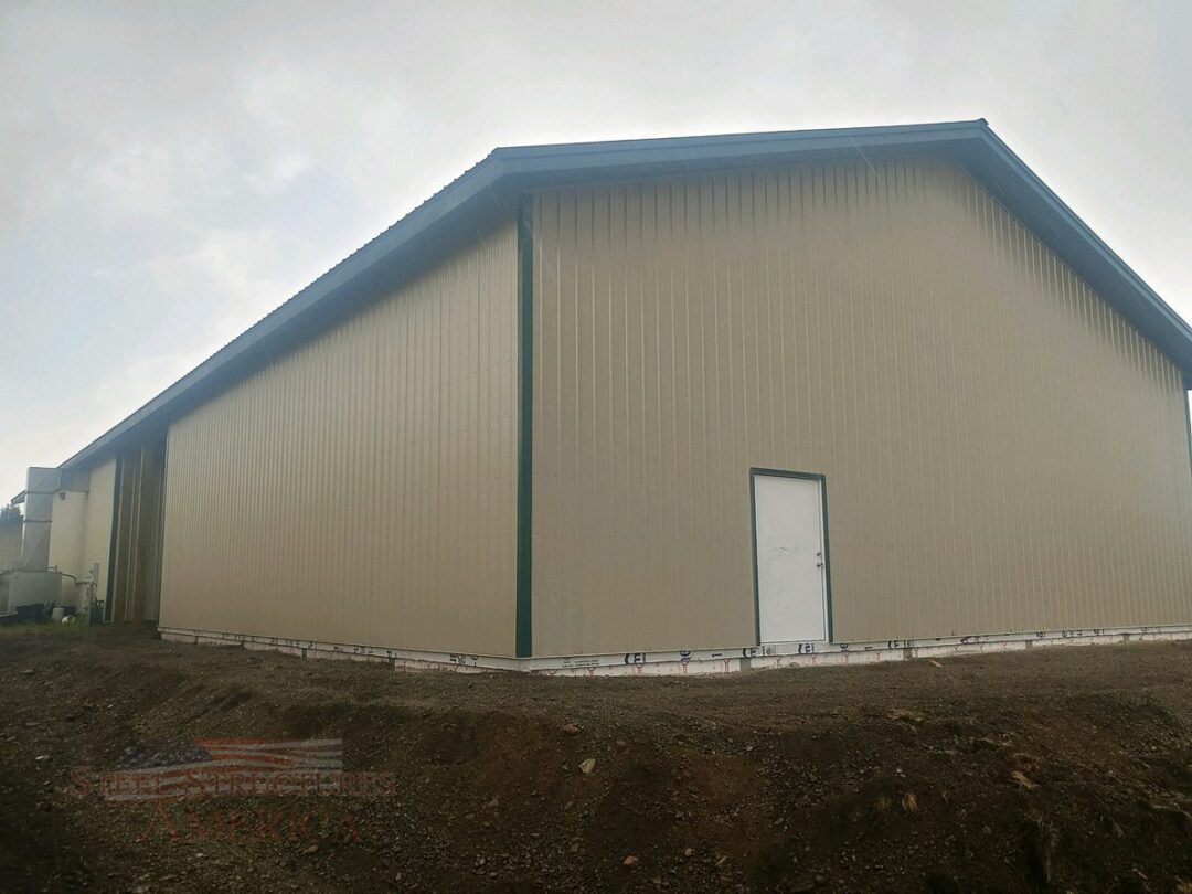 #10306 – 50x50x16 Steel Structure Garage Shop – Hayden, Idaho | Steel Structures America