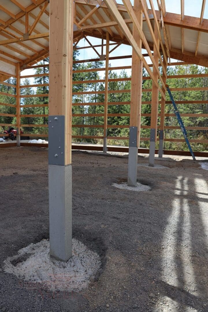 #10943 – 30x50x16 w/ (1) lean-to & (1) shed – Hayden, Idaho | Steel Structures America