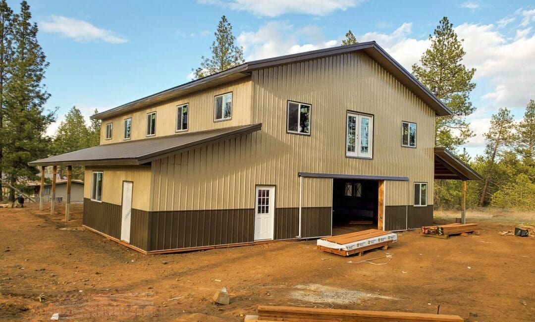 #11253 – 36x60x22 Monitor Style Building Cheney, Washington | Steel Structures America