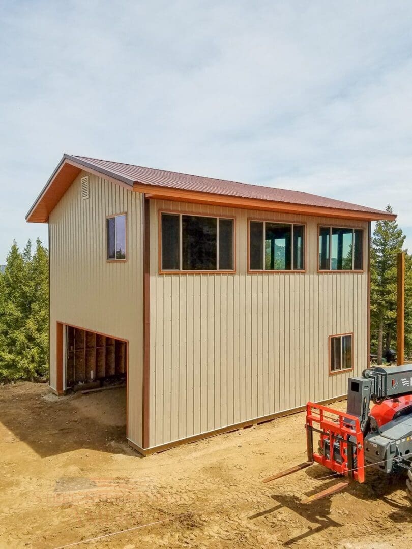 8499 24x30x20 2 Story Garage with Living Quarters- Golden, CO | Steel Structures America
