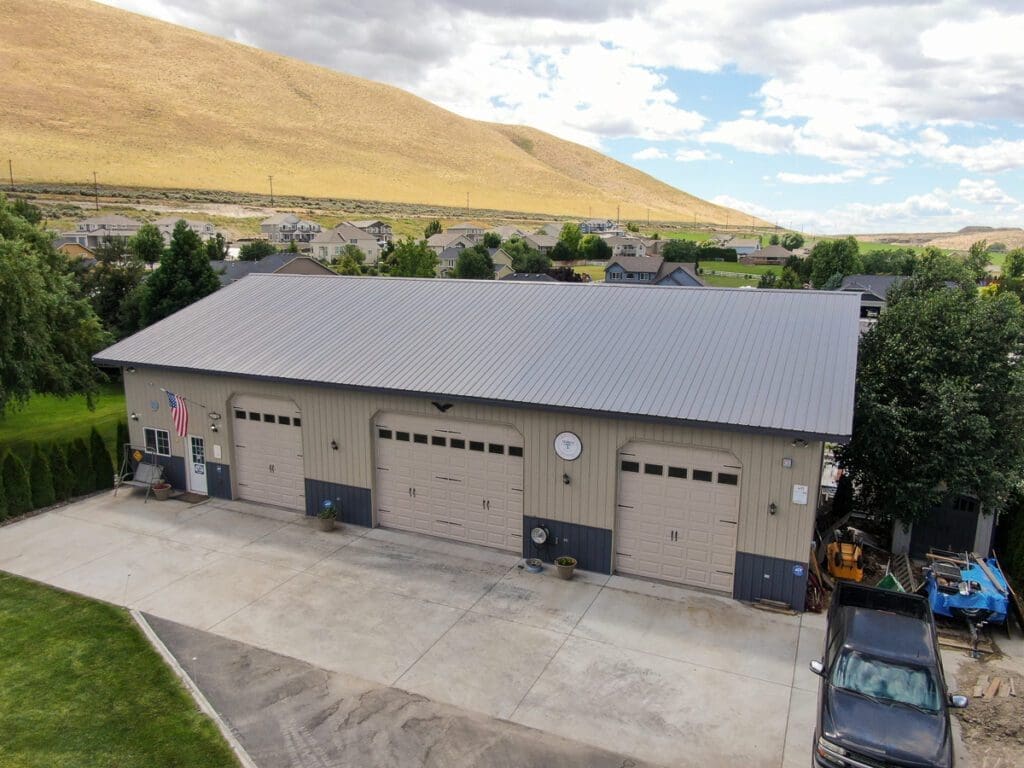 #8726 – Giant Shop – 45x72x14 – West Richland, WA | Steel Structures America