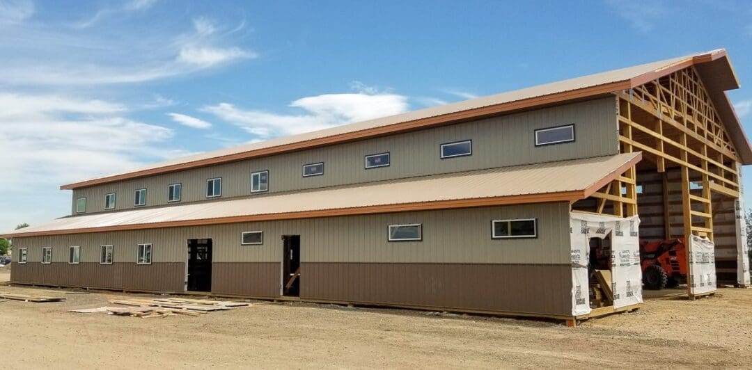 9087 EZ-Excavating longmont Colorado Post Frame Office | Steel Structures America