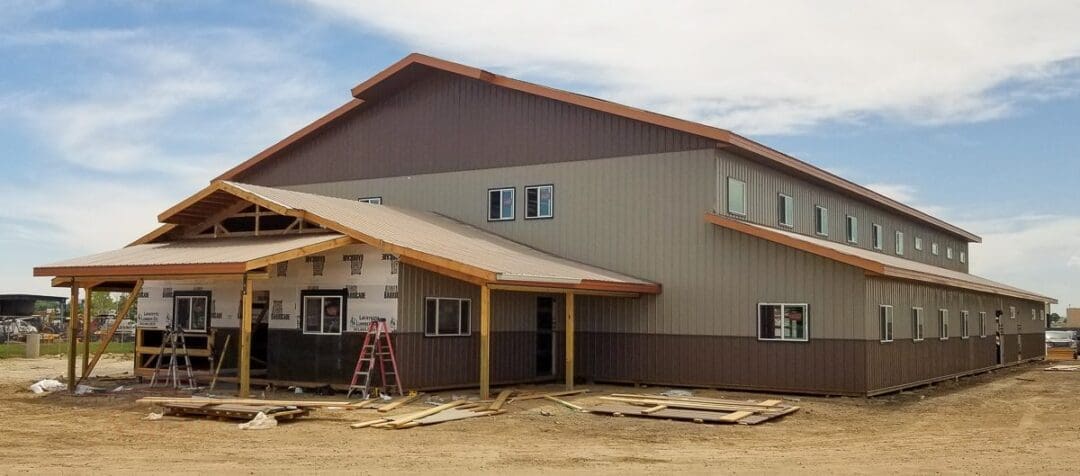 9087 EZ-Excavating longmont Colorado Post Frame Office | Steel Structures America