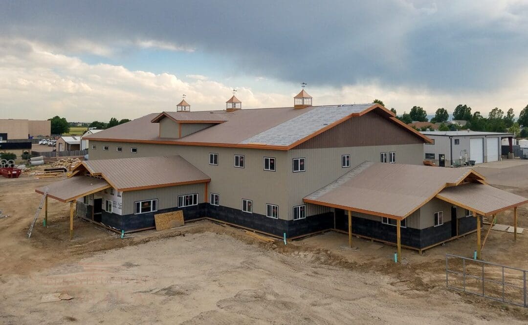 9087 EZ-Excavating longmont Colorado Post Frame Office | Steel Structures America