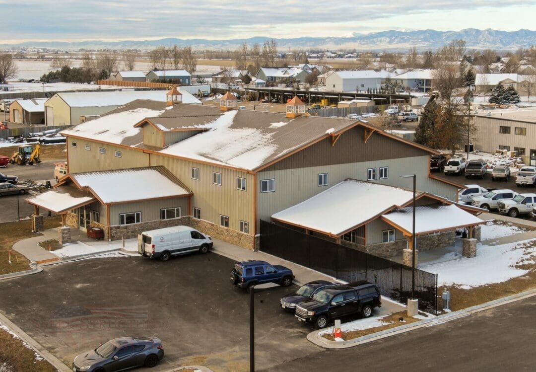 9087 EZ-Excavating longmont Colorado Post Frame Office | Steel Structures America