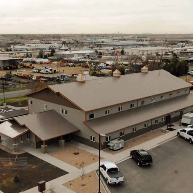 9087 EZ-Excavating longmont Colorado Post Frame Office | Steel Structures America