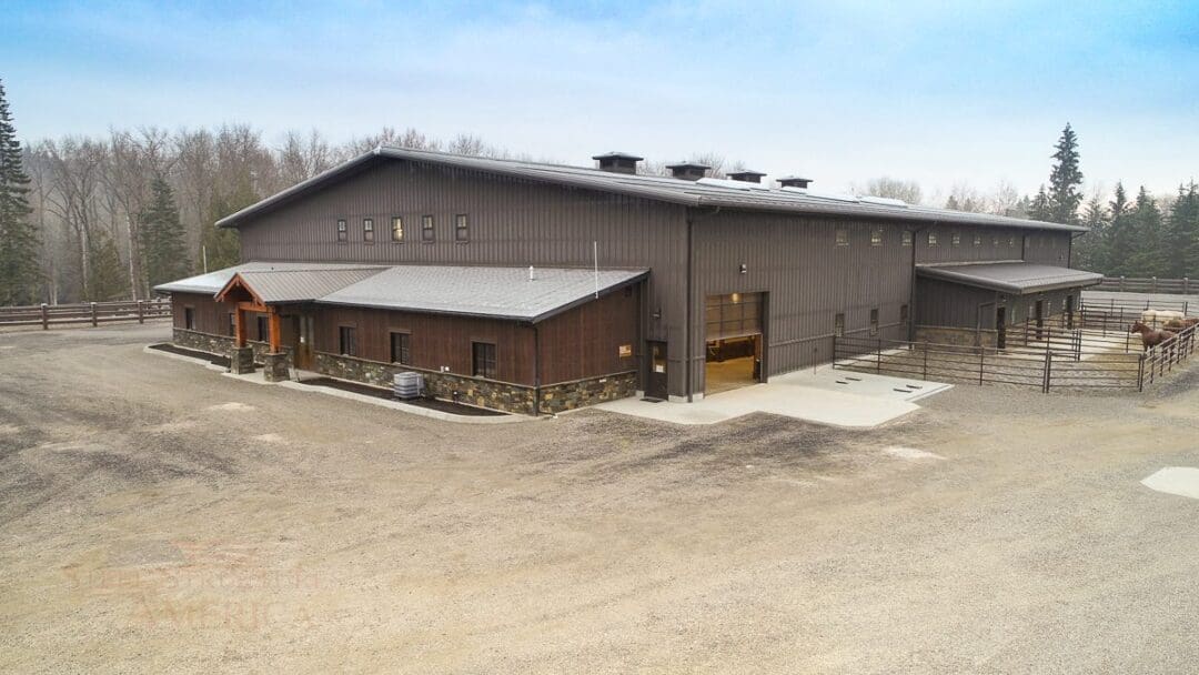 #9100 – Rathdrum Horse Barn and Riding Arena | Steel Structures America