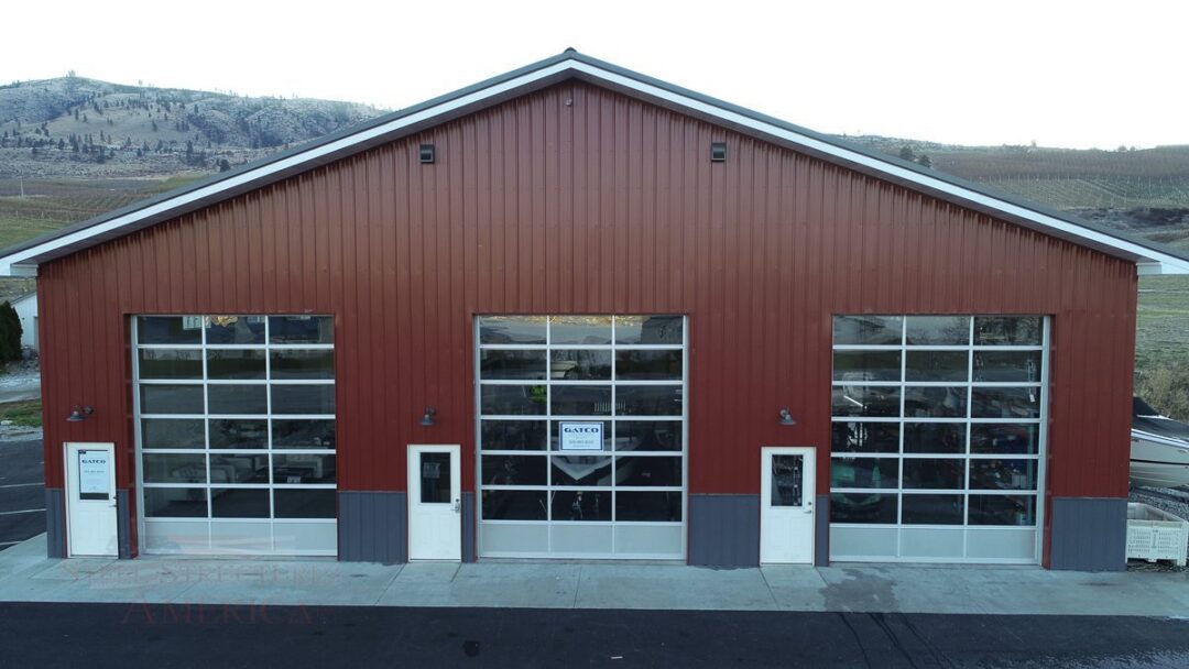 #9121 – Chelan Garage Shop – 60x40x16 | Steel Structures America