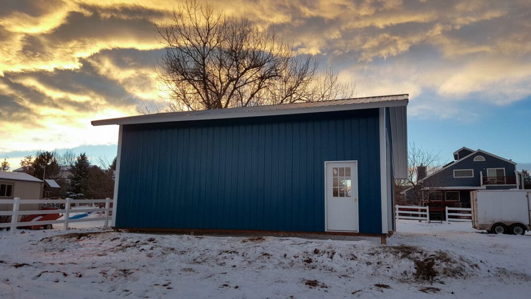9179 – Open Range Colorado Horse barn with lean to-06 | Steel Structures America