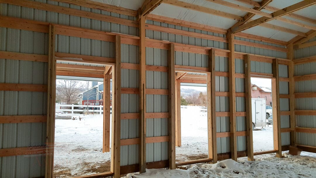 9179 – Open Range Colorado Horse barn with lean to-06 | Steel Structures America