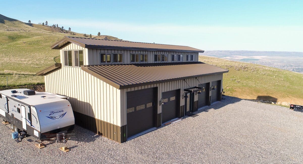 #9455 – Monitor Style ShopHome – 40x62x14 | Steel Structures America