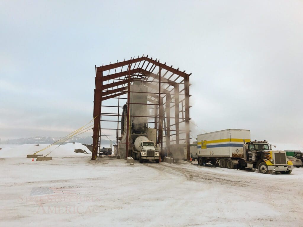 CDA Redi Mix All Steel Batch Cover | Steel Structures America