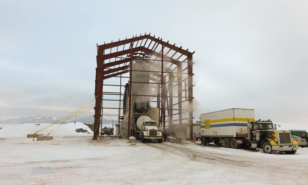 CDA Redi Mix All Steel Batch Cover | Steel Structures America