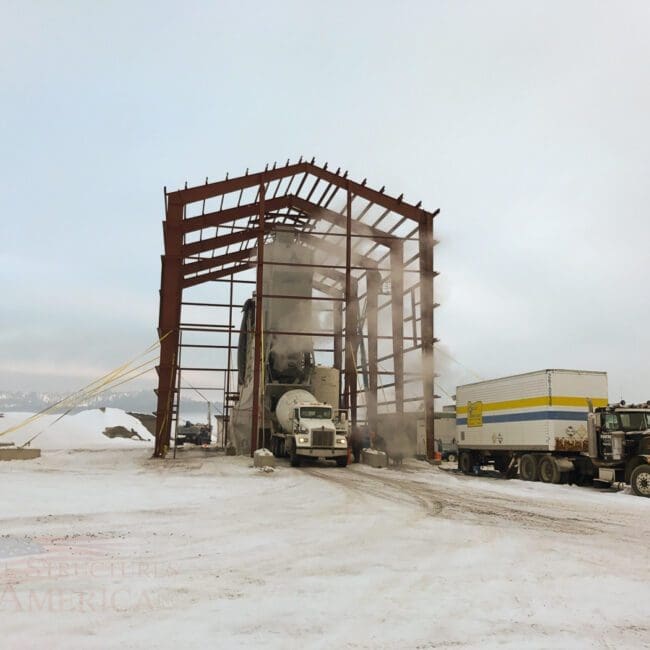 CDA Redi Mix All Steel Batch Cover | Steel Structures America