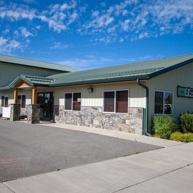 HSD corp polebuilding with rockwall | Steel Structures America