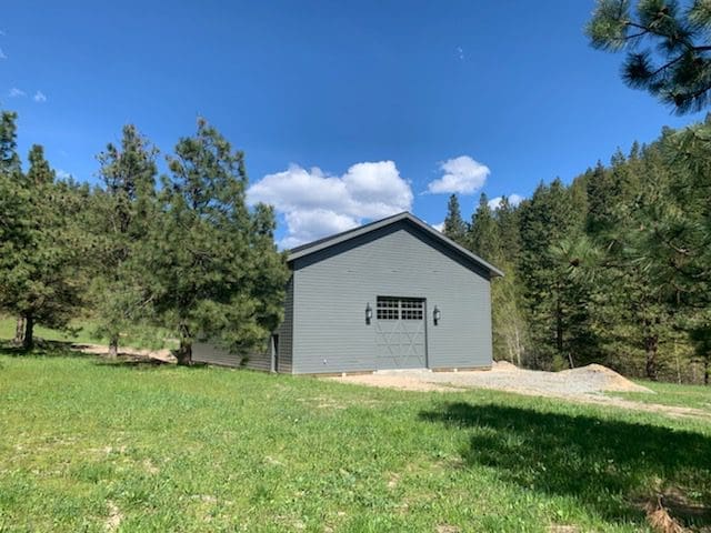 Steel Structures America Gray Post Frame Barn