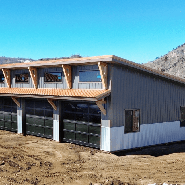 Fully Custom Mono Slope Shop in Bellvue, CO