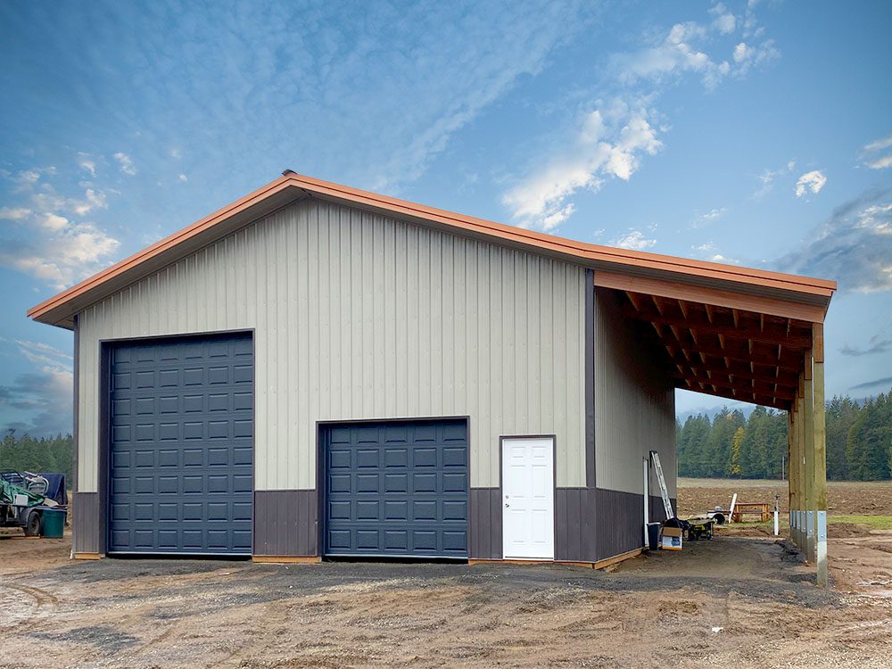 Post Frame 36′ X 52′ X 16′ RV Garage and Shop in Spokane, WA