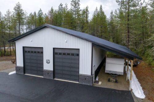 40 x 60 x 16 Shop with Lean-To in Rathdrum, ID 40 x 60 x 16 Shop with Lean-To in Rathdrum, ID