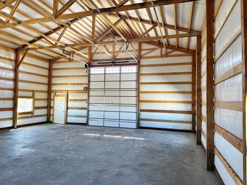 36 x 40 x 16 Pole Barn Shop in Bennet, CO