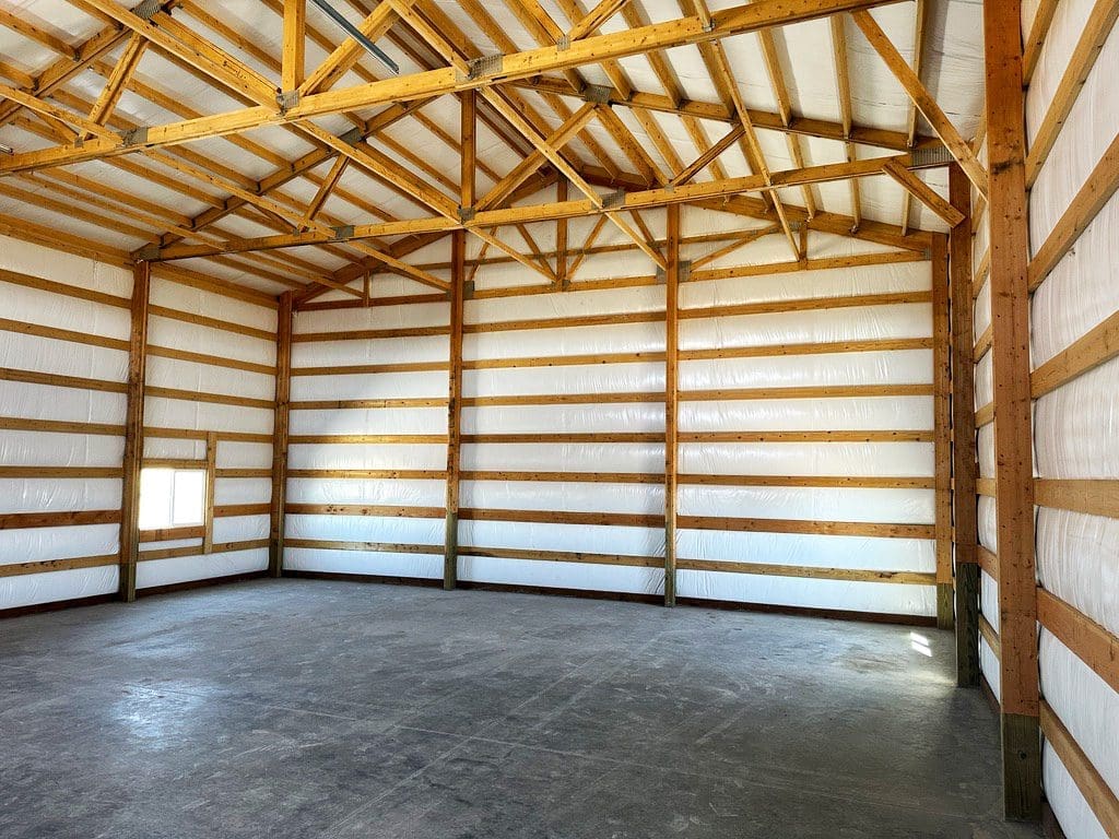 36 x 40 x 16 Pole Barn Shop in Bennet, CO