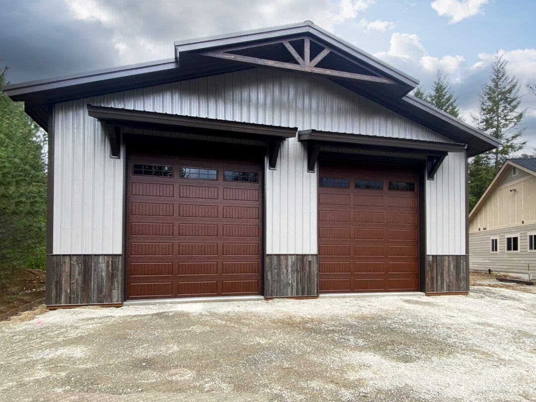 #13818 - 40 x 60 x 16 Pole Barn Shop in Rathdrum, ID | Steel Structures ...