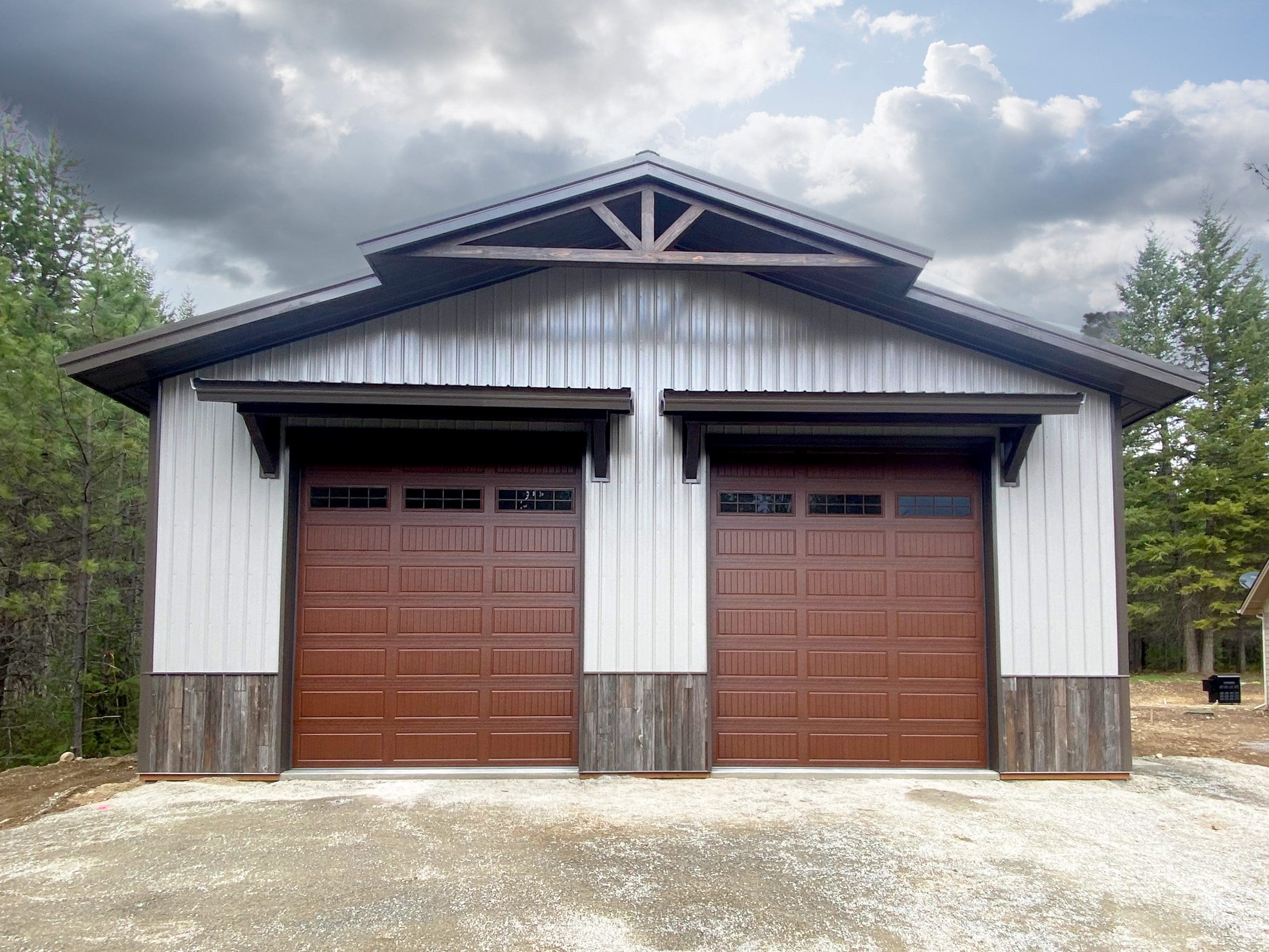 #13818 - 40 x 60 x 16 Pole Barn Shop in Rathdrum, ID | Steel Structures ...