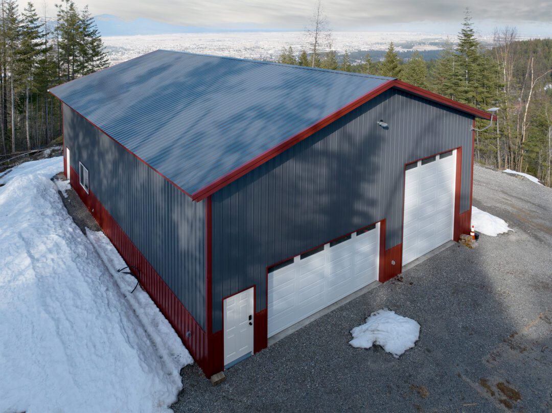 #13838 - 36 x 48 x 16 Metal Workshop With Two Lean-tos in Republic, WA ...