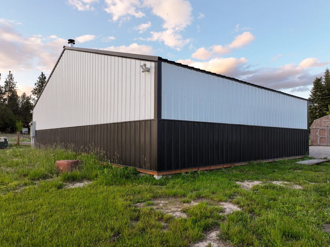 Residential Pole Building with Dual Lean-Tos – Hayden, ID Property