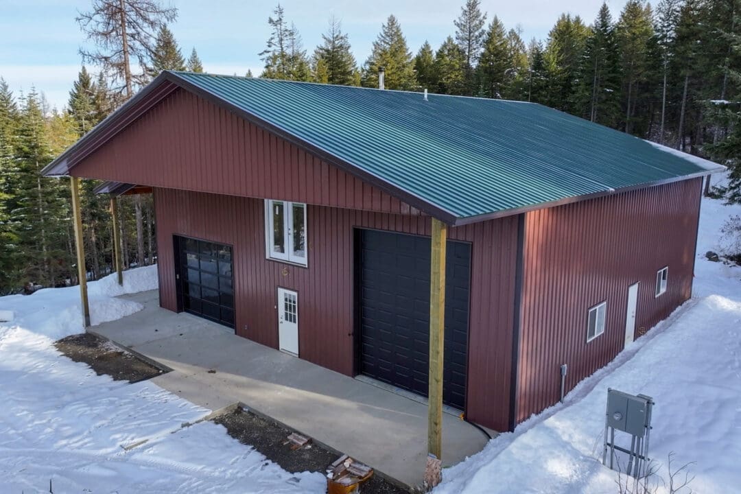 50x50 Workshop with Loft and Lean-To