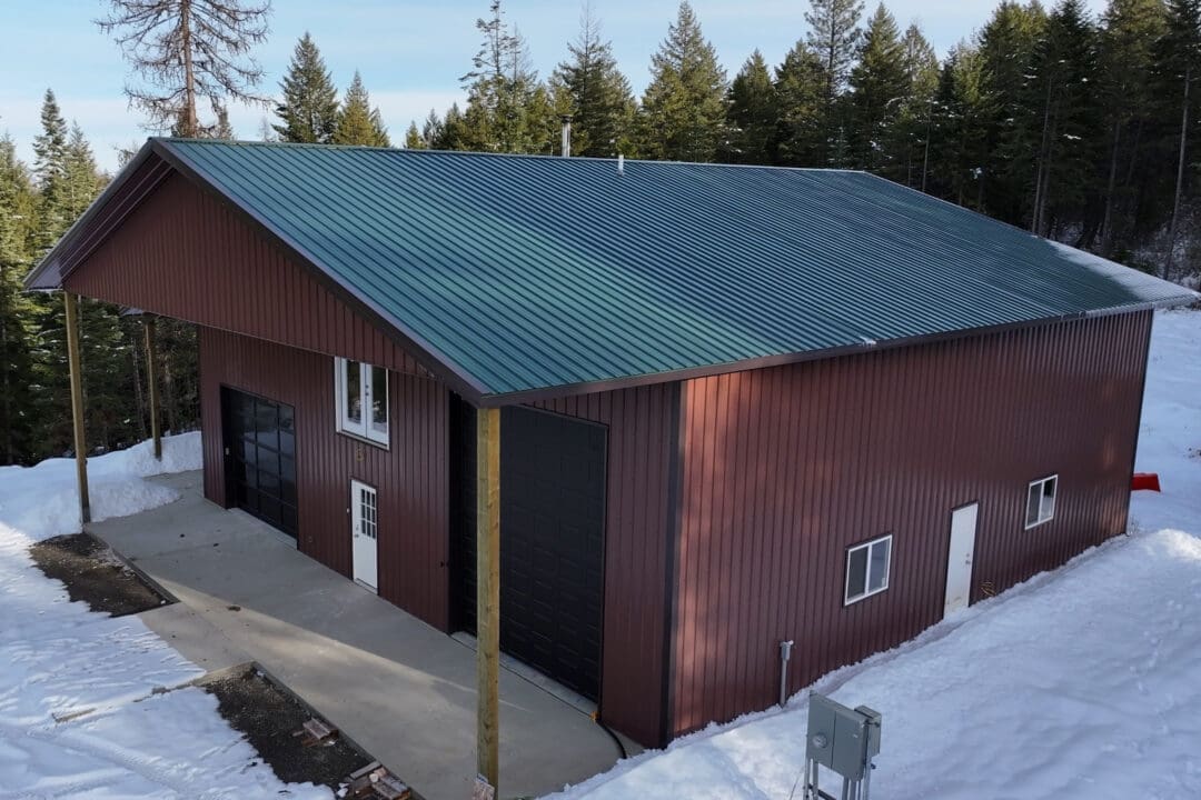 50x50 Workshop with Loft and Lean-To