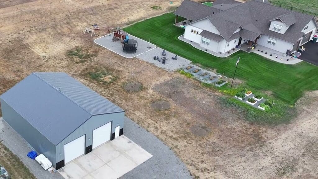 Custom Steel Shop in Post Falls ID | Classic Car + Future Apartment (Project #13509)