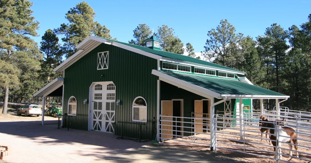Pole Barns come in many different sized due to the flexibility of the construction method